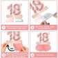 Happy 18th Birthday Rose Gold Table Honeycomb Centerpieces Balloons Theme Decor Table Decorations Table Toppers for Girls Women Sweet Princess 18