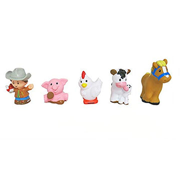 Replacement Parts for Little People Farm - Fisher-Price Animal Friends Farm DWC31 & CHJ51 ~ Replacement Figures ~ Cow with Calf, Pig, Horse, Chicken