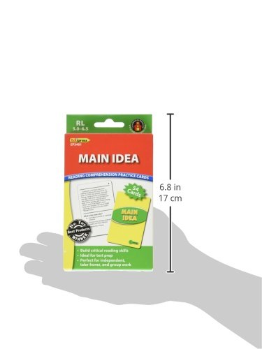 Edupress Reading Comprehension Cards, Main Idea, Lvl: 5.0-6.5 (EP-3401)