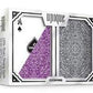 Copag Unique Luxury Black/Purple Poker Size Standard Index 2 Deck Setup