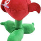 CNRPLAT PVZ Peashooter Plush PVZ Game Red Cute Stuffed Animals Figure Toy for Birthday, Hallowen Zombies Valentinas, Christmas, Super Gift Toy