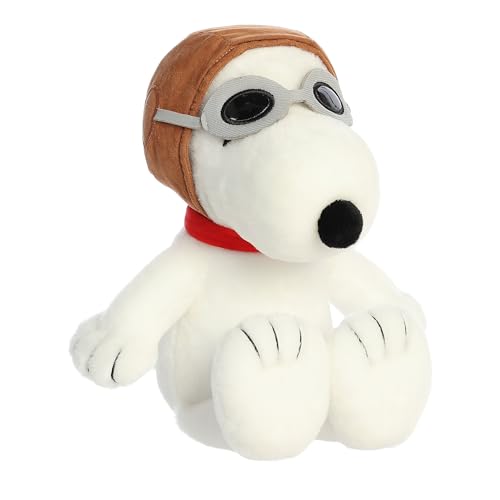 Aurora® Adorable Peanuts® Flying Ace Stuffed Animal - Officially Licensed Toys for All Snoopy Fans - Nostalgic Gift for Adults and Birthday