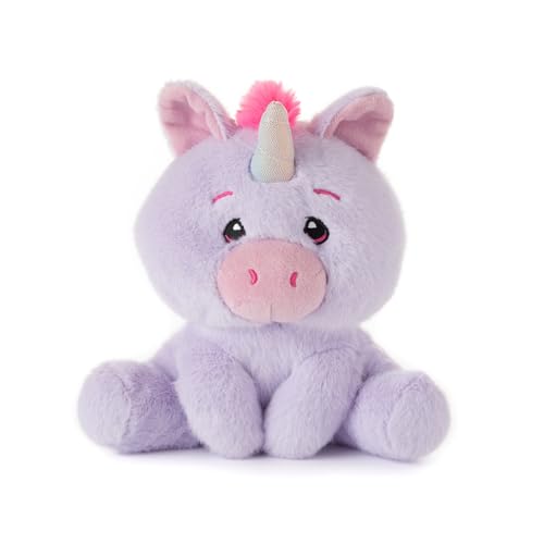 The Petting Zoo Unicorn Stuffed Animal Plushie, Gifts for Kids, Snugletz Zoologee Plush Toy, 7 in