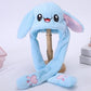 LYLPYHDP Bunny Hat, Funny Plush Bunny Hats, Plush Christmas Rabbit Hat, Party Cosplay Cute Animal Hats.