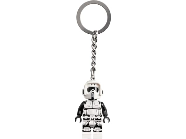 LEGO Star Wars Scout Trooper Minifigure Keyring 854246, White, Small