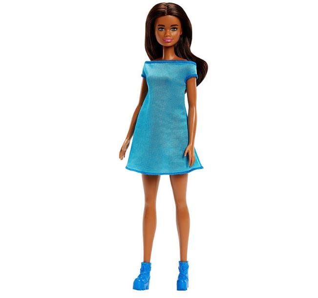 Barbie Doll Rainbow Dress Colors 6 Pack Girls Fashionable Chic Ethnic Six Dolls Easter Rainbow Set Spring Fashions (HKX88)