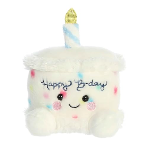 Aurora® Adorable Palm Pals™ Happy B'Day Cake Stuffed Animal - Fun Collectible Plush for Kids and Adult Collectors - Perfect for Decorating Rooms
