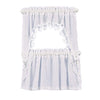 Melody Jane Dollhouse White Curtain & Valance Set on Rails Miniature Window Accessory