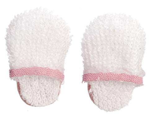 Melody Jane Dollhouse Ladies White Slippers Miniature 1:12 Bedroom Bathroom Accessory