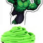 HUA Party Hulk Cake Topper, 48 Pcs, Superhero Birthday Party Supplies Decorations