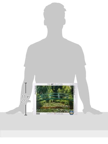 EuroGraphics The Japanese Footbridge by Claude Monet (1000 Piece) Puzzle (6000-0827) , Green