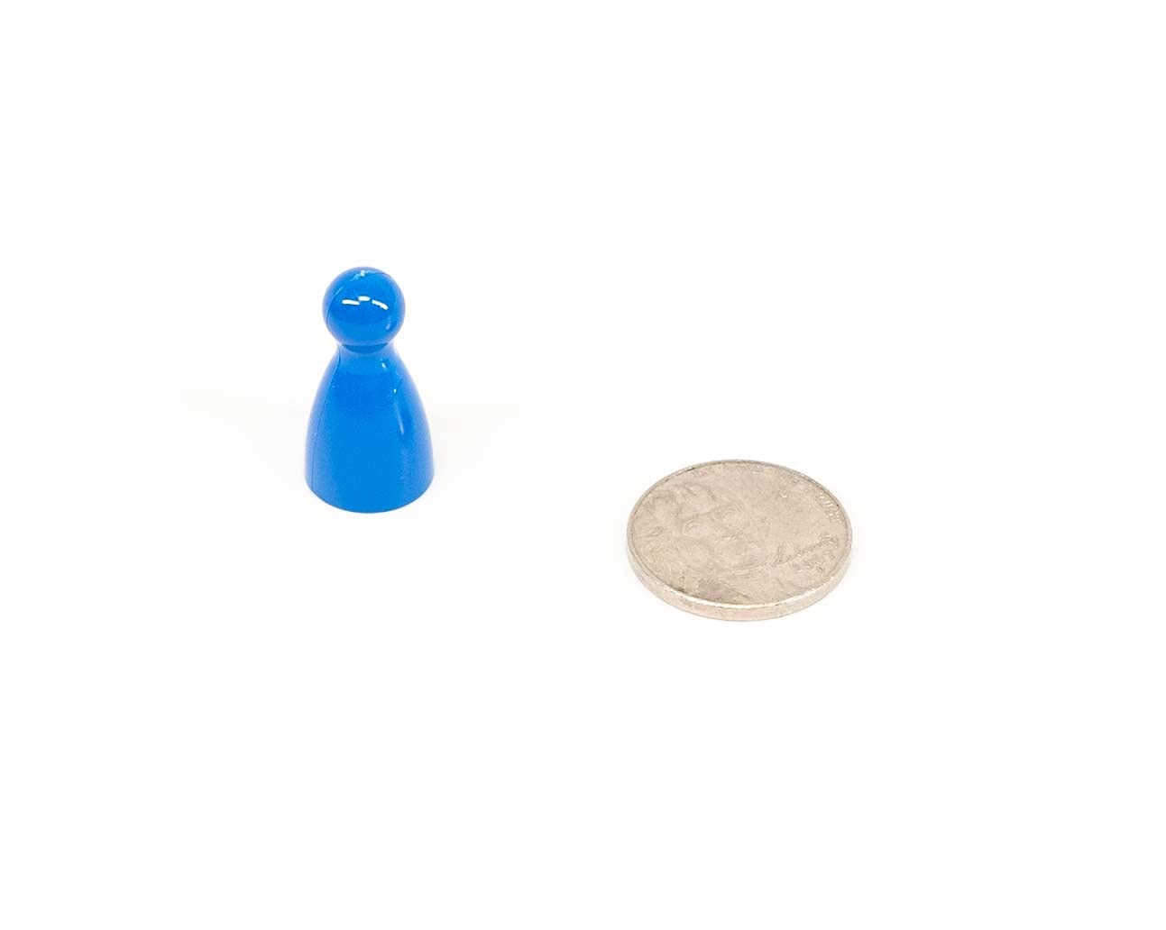 Plastic Pawns: Set of 36 Blue Color Board Game Playing Pieces