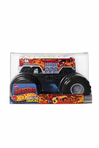 Mattel Hot Wheels Monster Trucks 5 Alarm 1:24 Scale Die-Cast Fire Truck