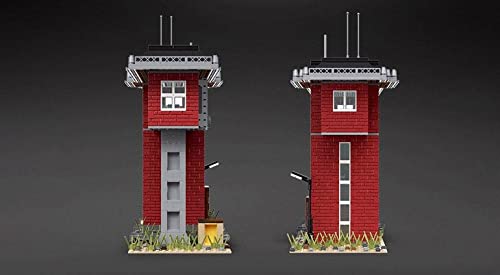 General Jim's Railroad Signal Station Modular Building Block Bricks Set This Set Contains 1809 Piece, baseplates Included, for Train Enthusiasts