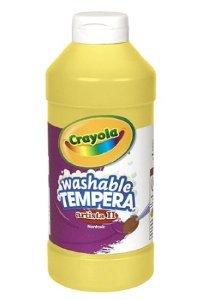 Artista Ii Tempera 16 Oz Yellow Arts & Crafts Washable Paint Arts & Crafts Bin311534 Crayola Llc