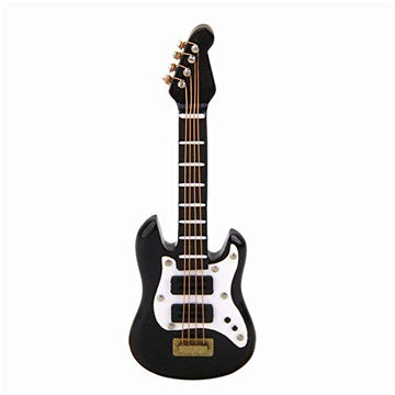 EatingBiting Adult Scene Handcraft 1:12 8.5cm Dollhouse Miniature Musical Instrument Bass Guitar for Dollhouse Furniture, Mini Miniature Instrument