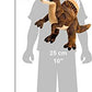 Wild Republic Spinosaurus, Dinosaur Stuffed Animal, Plush Toy, Gifts for Kids, Dinosauria 10 Inches