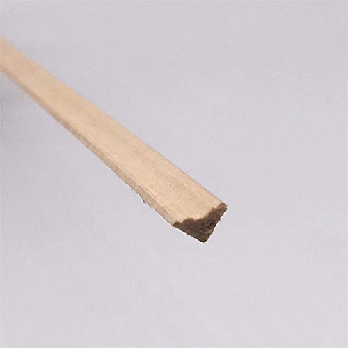 1/12 Dollhouse Miniature Origin Wood Finishing Corner Trims; L 30cm, W 0.5cm * 10 Pieces