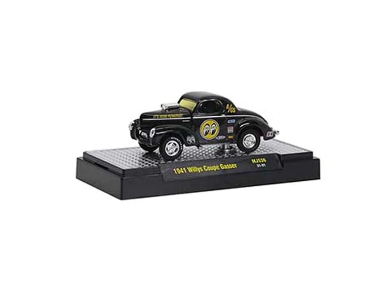 M2 Machines 1941 Willys Coupe Gasser Black Mooneyes Limited Edition to 4400 Pieces Worldwide 1/64 Diecast Model Car 31500-MJS36