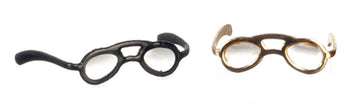 Dollhouse Miniature 1:12 Scale 2 Pc Antique Reading Glasses Set #G7051
