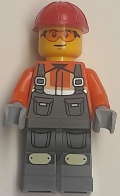 LEGO City: Construction Worker Minifigure with Buzzsaw Vehicle