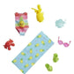 Barbie Chelsea Beach & Tea Party Accessory Fashion Pack Bundle - Mix of Beachwear & Tea Party Essentials for Chelsea Doll | Ages 3+