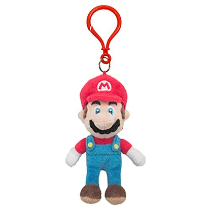 Little Buddy 1832 Super Mario - Mario 5" Plush Dangler, Multicolor