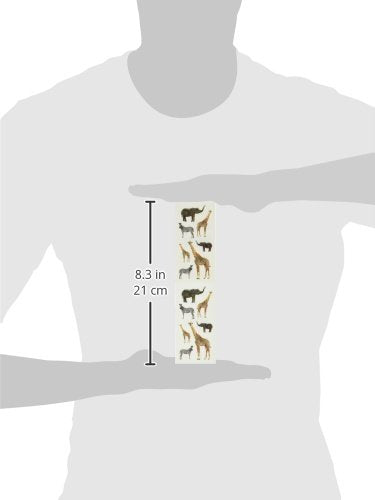 Paper House Productions ST-2183E Photo Real Stickypix Stickers, 2-Inch by 4-Inch, Zoo Animals (6-Pack)