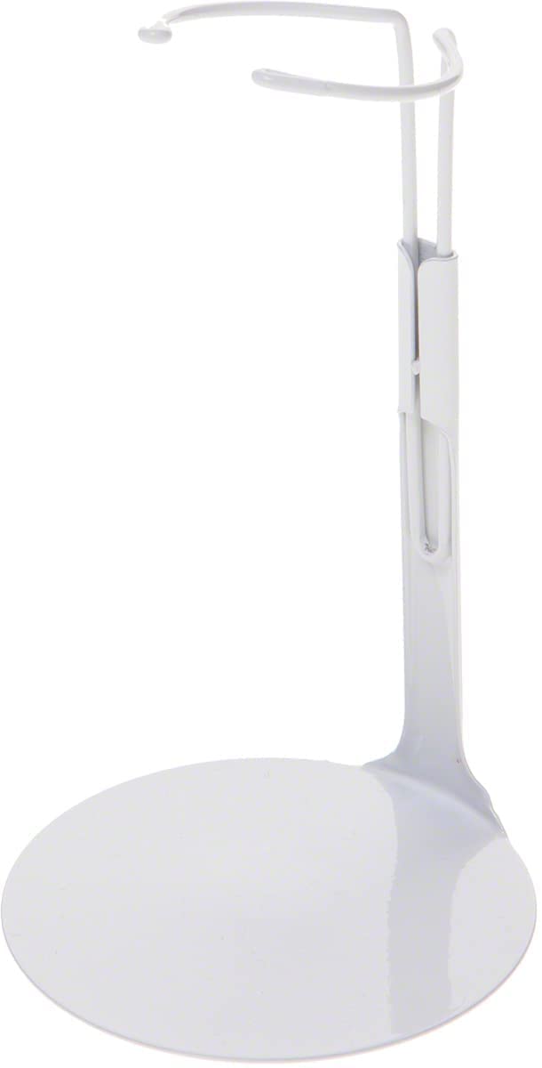 Kaiser Doll Stand 2001 - White Doll Stand for 6 1/2" to 10" Dolls and Action Figures (Best for 8" dolls)
