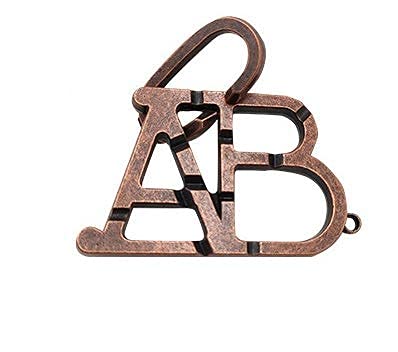 SHUYUE ABC Metal Puzzle Lock IQ Test Mind Game Toys Brain Teaser Metal Puzzles Magic Trick Toy Metal IQ Puzzle for Kids and Adults