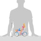Barbie Doll and Bike Playset with Doll (11.5 in, Blonde), Bicycle with Rolling Wheels & Water Bottle Accessory, Gift for 3 to 7 Year Olds