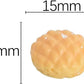 6Pcs Artificial Bread Set, Realistic Food Display Props, Miniature Bread Dollhouse Decoration Accessories, DIY Micro Landscaping Decor Kitchen Home