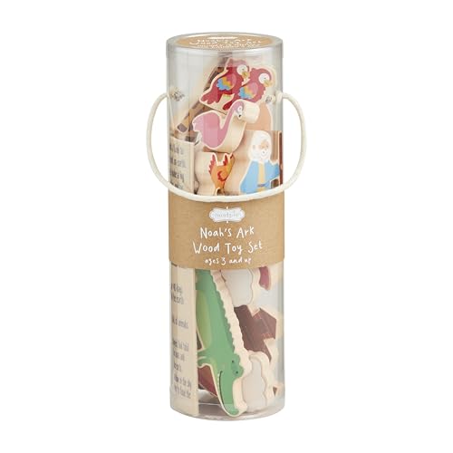 Mud Pie Wood Noahs Ark Toy Set