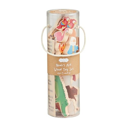 Mud Pie Wood Noahs Ark Toy Set
