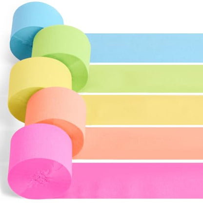 xo, Fetti 5 Summer Party Streamers Crepe Paper | Pool Birthday Decor