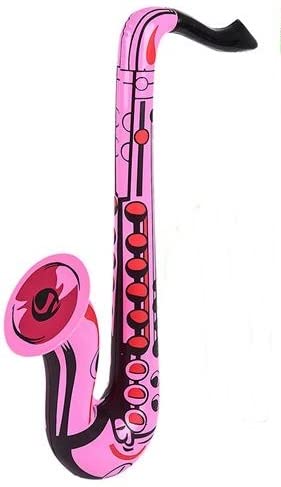 Inflatable Saxophone | 12 Pack | 24 Inch | Assorted Color