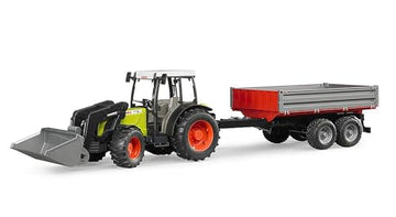 Bruder 02112 Claas Nectis 267 F with Front Loader & Tipping Trailer