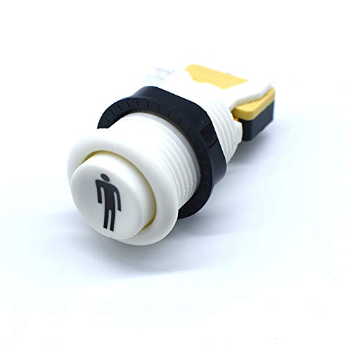 Arcity 4 Pcs/Lot Arcade Coin Button Game Start Push Button + 1P 2P Player Single Double Style Type American with Microswitch Jamma MAME Machine