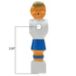 Billiard Evolution 22 Old Style Red and Blue Foosball Men