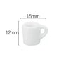 4Pcs White 1/12 Miniature Coffee Mugs Dollhouse Decoration Accessories, DIY Doll House Kit