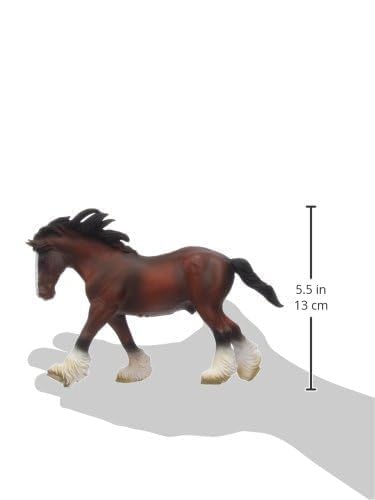 CollectA Horses Bay Clydesdale Stallion Vinyl Toy Animal Figure