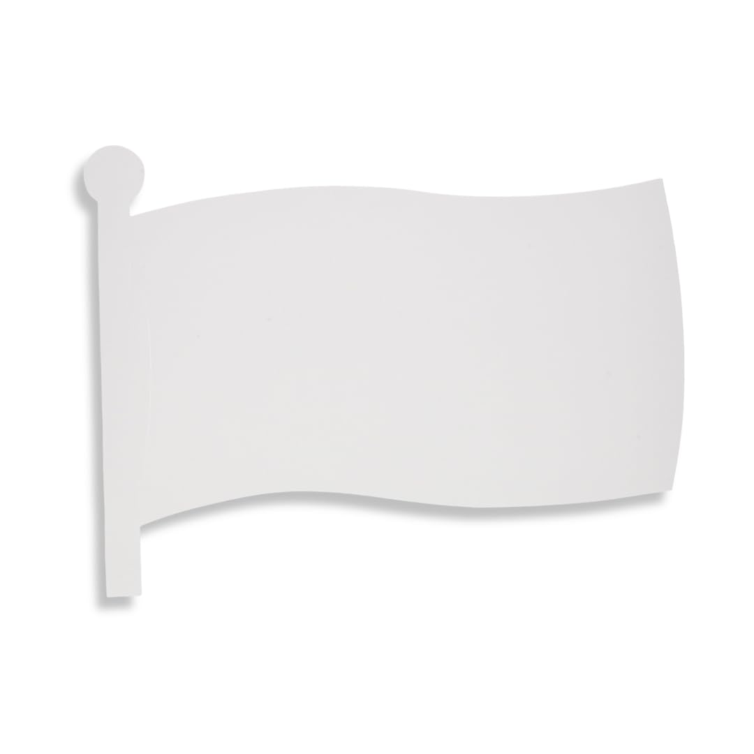 Roylco Flag Designer - 24 Pre-Cut Blank Cardstock Flags | Paint, Markers & Collage | History, Classroom & Team Activities | Ages 4+