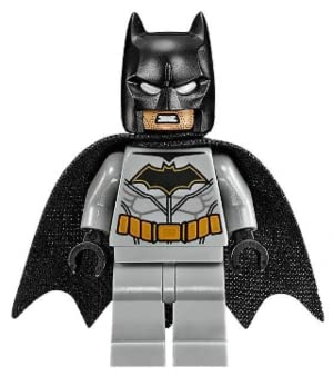 LEGO Superheroes: Grey Batman Minifigure with Batarang