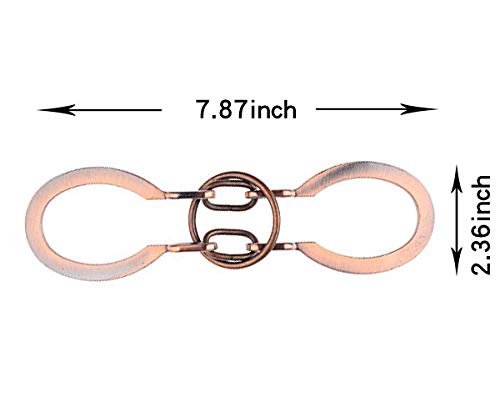 SHUYUE Classical Metal Horseshoe Puzzle Traditional Brain Teaser Puzzles Jigsaw Toy (Bronze, Normal)
