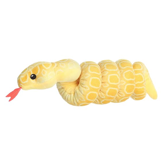 Aurora® Playful Snake Wrist Wranglers™ Albino Burmese Python Stuffed Animal - Vibrant Colors for an Eye-Catching Design - Perfect for Kids, Adults