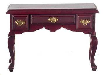 Melody Jane Dolls Houses Mahogany Writing Desk Secretary Table Miniature 1:12 Study Furniture