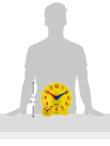 Learning Resources Classroom Clock Kit - Preschool Must Have, Teaching Time Activity , About Flash Time Cards, Montessori Toys, Math Manipulatives