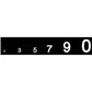Gothic Numbers, White
