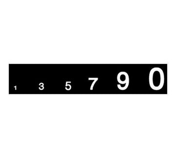 Gothic Numbers, White