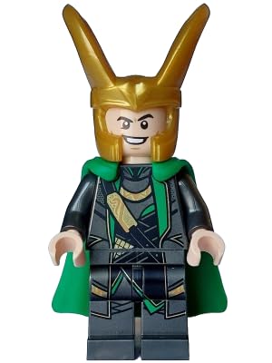 LEGO Superheroes: Loki Minifigure with Staff and Tessaract